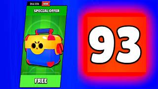 NEW BOX RUSH ❓ 93 MEGA BOXES 😭🎁 BRAWL STARS NEW UPDATE ⚡
