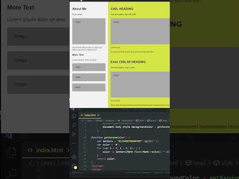 First HTML and CSS tutorial be like...