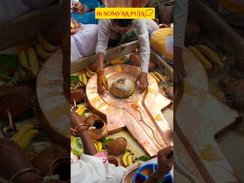 16 somvar puja 📿#16SomvarVrat#SolahSomvar  #SomvarVrat#Mahadev  #Bholenath#LordShiva#youtubeshorts