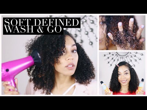 SOFT DEFINED WASH & GO | Ft. CURLS + Carol's Daughter Almond Milk Line