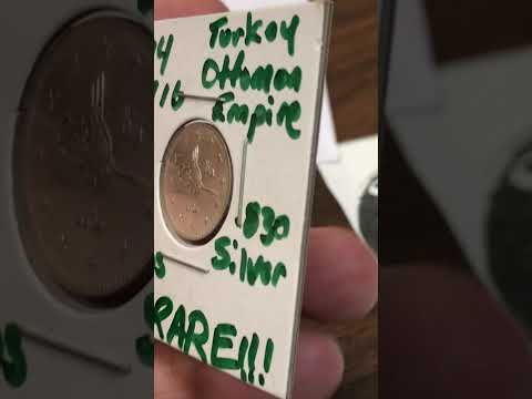 Silver Coin From the Ottoman Empire - 1914 2 Kurus - RARE! #ottomanempire #silvercoins