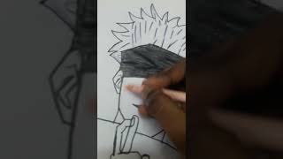 gojo satoru drawing tutorial final part#jujutsukaisen