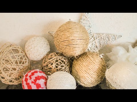 DIY Wrapped Twine Globes for a Christmas Tree to be proud of.