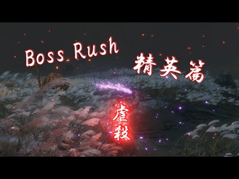 【隻狼】 虐杀！创意+骚操作 只狼全boss击破 精英篇（双难 低周目 boss rush）