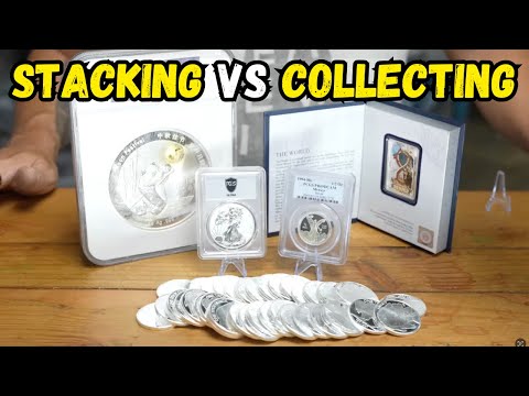 SILVER STACKING vs COLLECTING 🪙 #silverstacking #coin #preciousmetals #silver #silvercoins #bullion