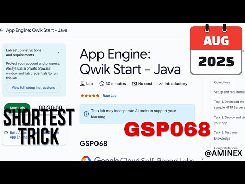 [NEW 2025] App Engine: Qwik Start - Java | #GSP068 | #qwiklabs | #arcade