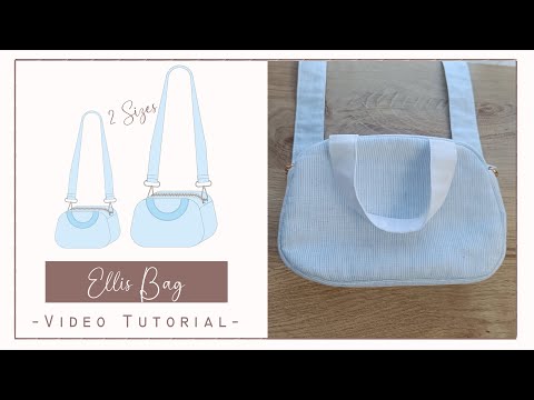 How to Sew the Ellis Handbag/Crossbody Bag 👜 | Easy Step-by-Step Tutorial + Pattern Link ✂️