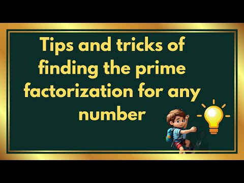 Prime factorization | find prime factorization of 72 l maths climber
