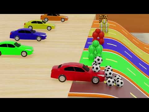 Cartoon Cars |The Wheel on the Ambulance 🚑   | Nursery Rhymes & Kids Songs