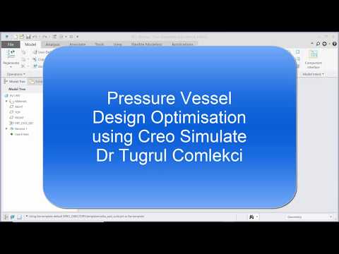 Pressure Vessel Design Optimisation using Creo Simulate 2D Axisymmetric FEA