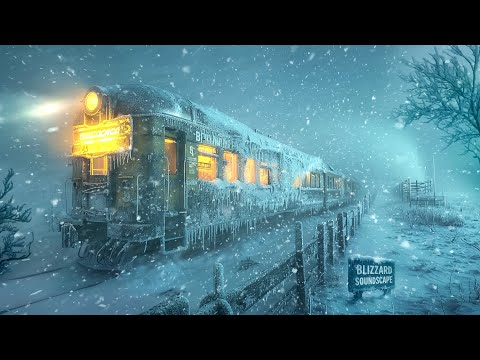 Peaceful Blizzard Ambience | Snowy Wind Sounds to Help You Sleep All Night Long