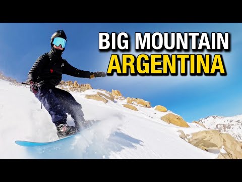 Epic Big Mountain Snowboarding in Argentina