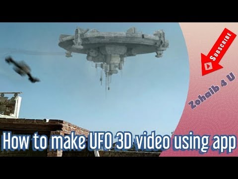 How to make UFO 3D video using app