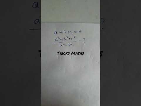 Tricky Maths Shorts part - 1