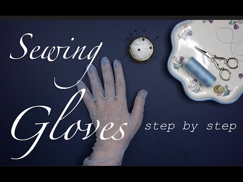 Soft Blue DIY Gloves | A Touch of Elegance You Can Sew Part 1 #HandmadeElegance #SewingWithStyle