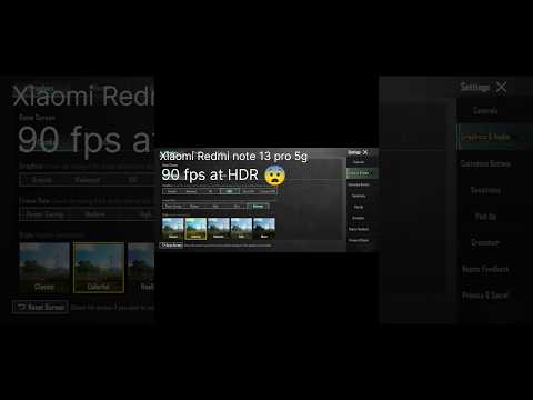 Xiaomi Redmi note 13 pro pubg test #games #90fps #pubgmobile #shorts #short