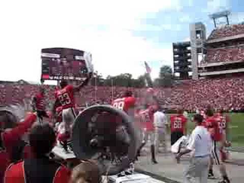 UGA vs CMU "Put On" Touchdown Celebration