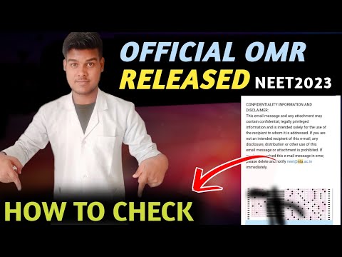 VERY IMPORTANTℹ️ NEET 2023 OFFICIAL OMR RELEASED by NTA - Check how to get