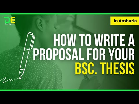 How to write a proposal