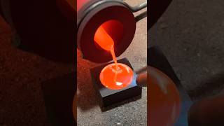 Mrs. T’s Original Silver Pour Using Her New ToAuto Furnace #shorts #silverpouring