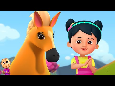 Mere Ghode Chale Tik Tik, मेरे घोड़े चले टिक टिक, Hindi Rhymes for Kids and Baby Songs