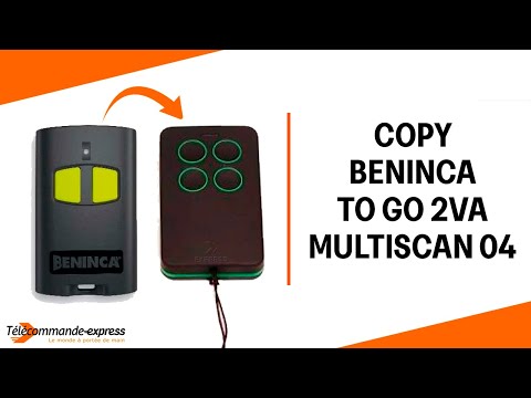 How to Copy a BENINCA TO GO 2VA Remote to a MULTI SCAN 04 Cloning Remote