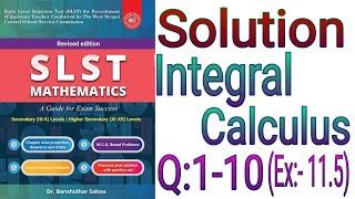 Integral Calculus slst mathematics book solutions