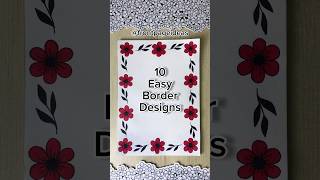 10 Easy front page design for school projects and idea note journals | Aesthetic Girl #shorts #howto