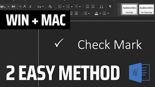 ✓ How to insert tick or check Mark in MS Word 2023