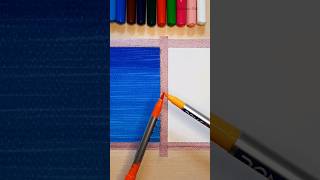 Easy Painting with DOMS brush pen 🤔😱😇 #shorts #craft #art #drawing #crafts #artist #creative