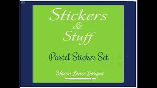 Pastel Sticker Set Preview