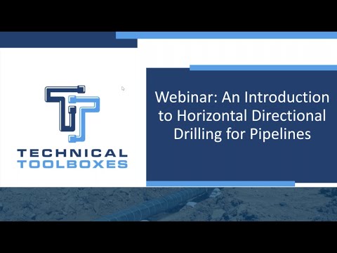 Horizontal Directional Drilling HDD Feasibility and Design Procedures Webinar w/ Technical Toolboxes