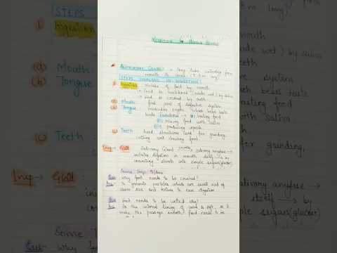 lifeprocesses.nutrition in humans.detail notes link in description(class10)self made notesBEST EASY