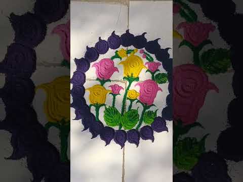 Rangoli | #rangoli #shorts #3d #design #designsbyvidhyatayade #flowerrangoli #beutiful #like