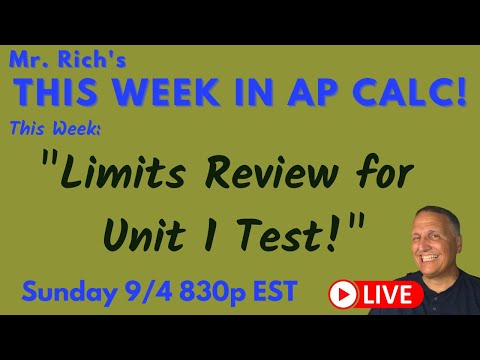 AP Calc Unit 1 Limits Review