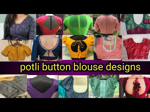 Blouse Back Neck Design Potli Button | Boat Neck Blouse Design | New Model Blouse Blouse Back