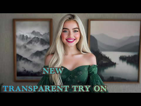 4K Transparent micro bikini try on haul | Review micro bikini | see through 4K] transparent lingerie