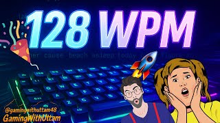 ⚡ How I Type 128 WPM Per Minute | Fast Typing Test on Monkeytype 🚀