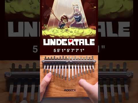 Undertale - His Theme/Memory | Kalimba Tutorial easy tabs, MAGADI M17 kalimba