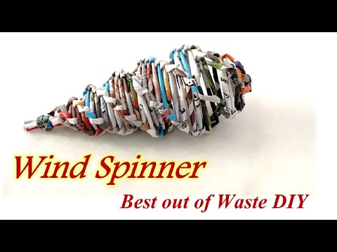 How to Make a Wind Spinner| Easy and Fun DIY Projects| DIY Newspaper Wind Spinner| Best out of Waste