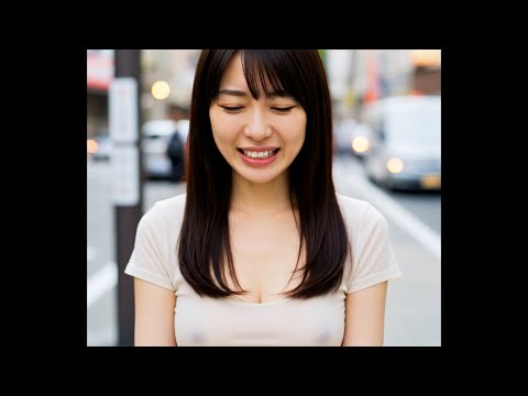 ノーブラ散歩中にピンクのおもちゃで