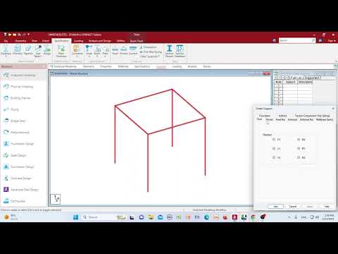 [PART 1] 3D FRAME STRUCTURE ANALYSIS AND DESIGN IN STAAD PRO CONNECT EDITION