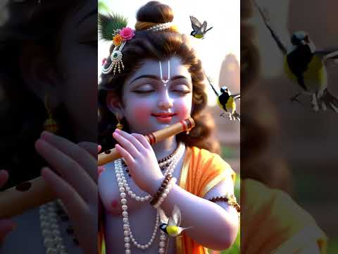 Krishna’s Flute – A Tune from Heaven 🌈🪈#hareramaharekrishna  #krishnamahamantra #krishanmantra
