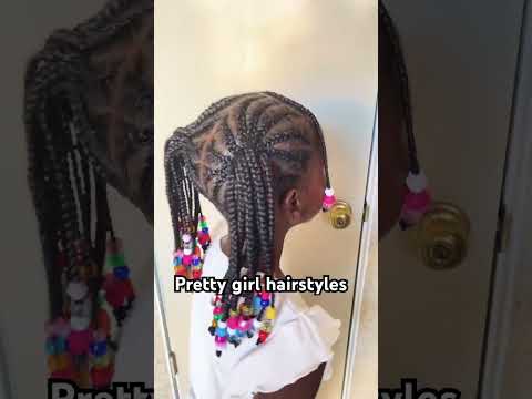 Pretty girl hairstyle. #kids #hairstyles #shorts #haircare#ponytail#kidshairstyle
