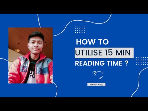 How to utilise 15 mins. Reading time in ca foundation Examination? #icaica #cafoundation