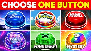 Choose One Button: 🏰 Disney, ⚡ Pokémon, 🦸 Marvel, 🎤 KPOP Demon Hunters, ⛏️ Minecraft, or ❓ Mystery