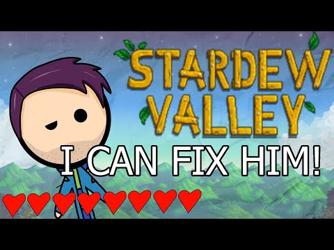 All Stardew Valley Bachelor Heart Events (with drawings approved by a girl who still can't fish)