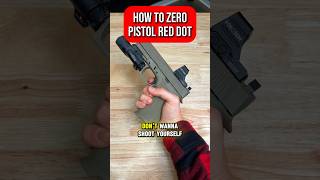 How to Zero a Pistol Red Dot #shorts