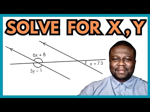 Find The Value of X and Y - Angles Problem