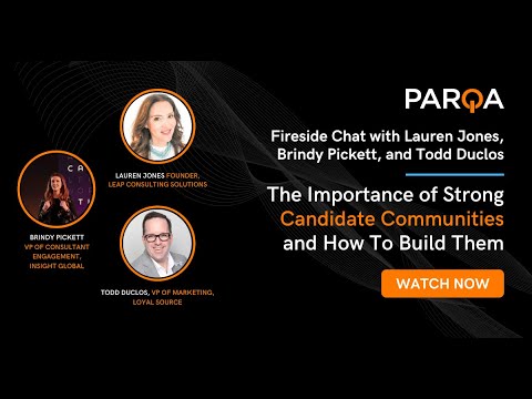 Parqa Fireside Chat, Creating Candidate Communities